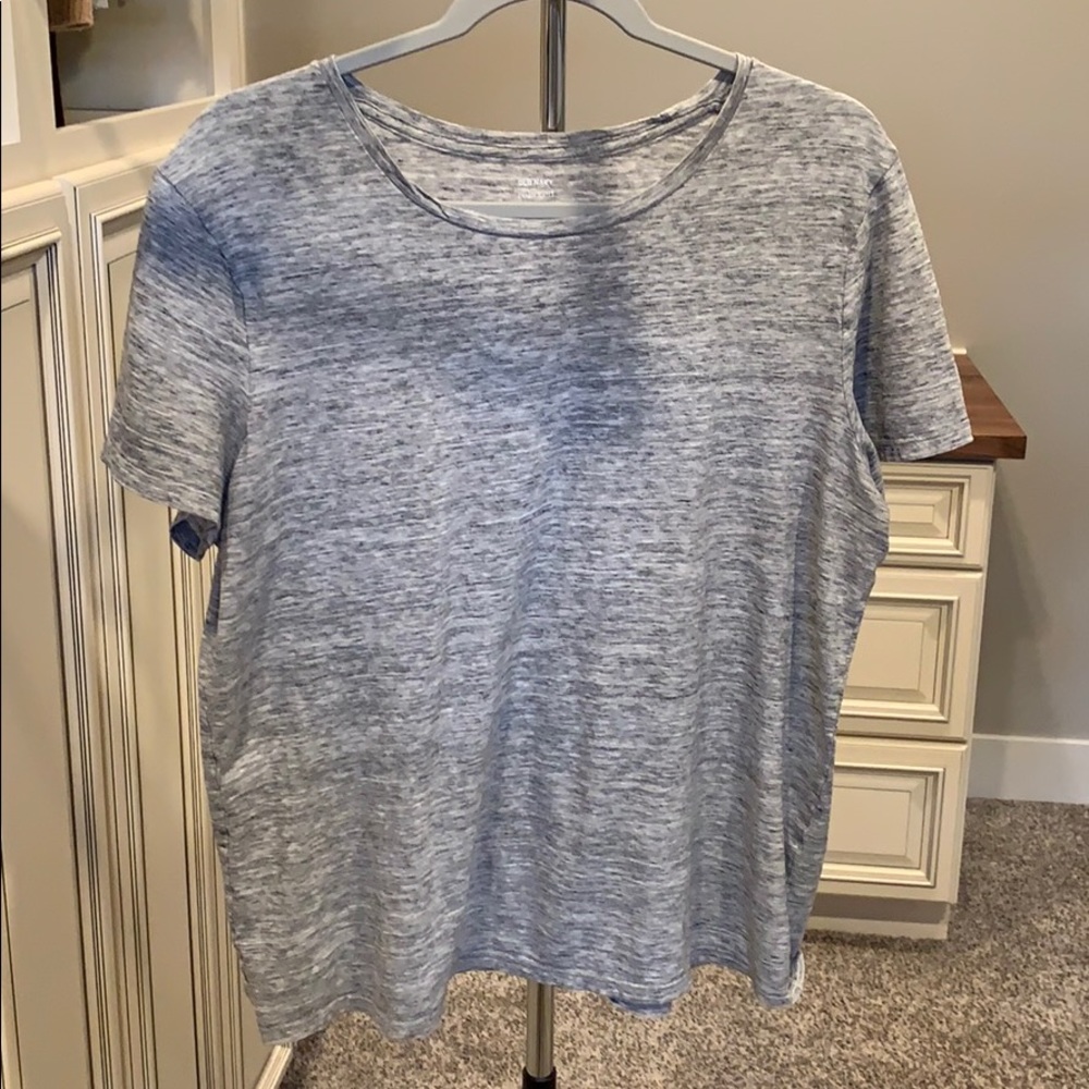 Old Navy Gray Relaxed Heathered Tee